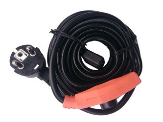 Kabel grzewczy przewód grzejny 2m z termostatem KERBL